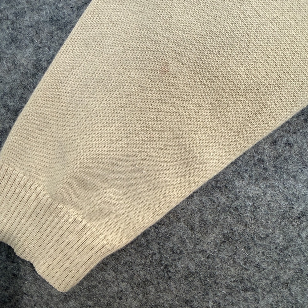Lauren‎ Ralph Lauren 1/4 Hunting Sweater Womens Medium Suede Shoulder Patch - Picture 6 of 13